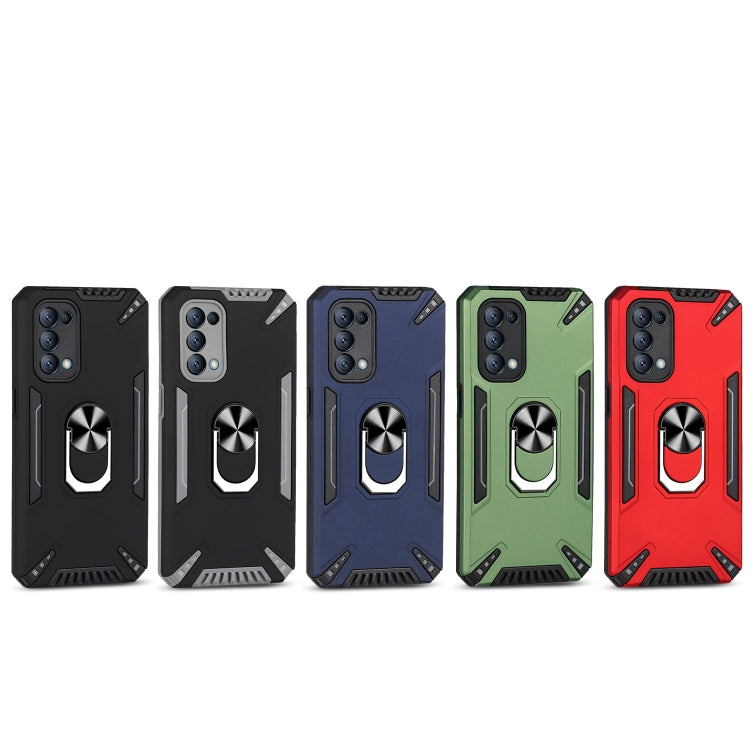 For OPPO Reno5 4G PC + TPU Protective Case with 360 Degrees Rotatable Ring Holder