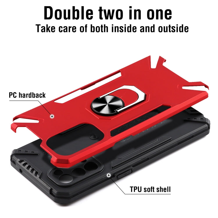 For OPPO Reno5 4G PC + TPU Protective Case with 360 Degrees Rotatable Ring Holder