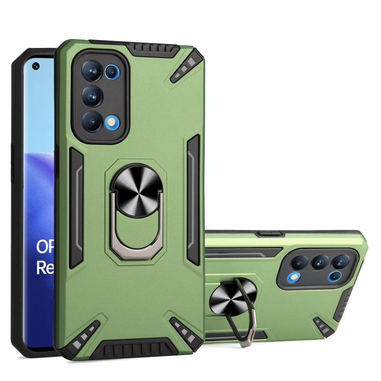 For OPPO Reno5 Pro 5G PC + TPU Protective Case with 360 Degrees Rotatable Ring Holder