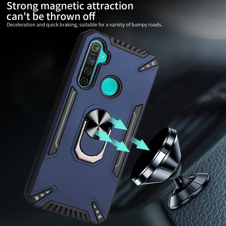 For Realme 5 PC + TPU Protective Case with 360 Degrees Rotatable Ring Holder