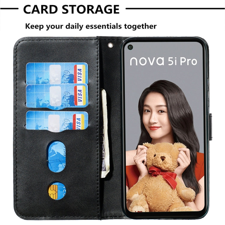 For Huawei nova 5i Pro/Mate 30 Lite Fashion Calf Texture Zipper Horizontal Flip PU Leather Case, with Holder & Card Slots & Wallet