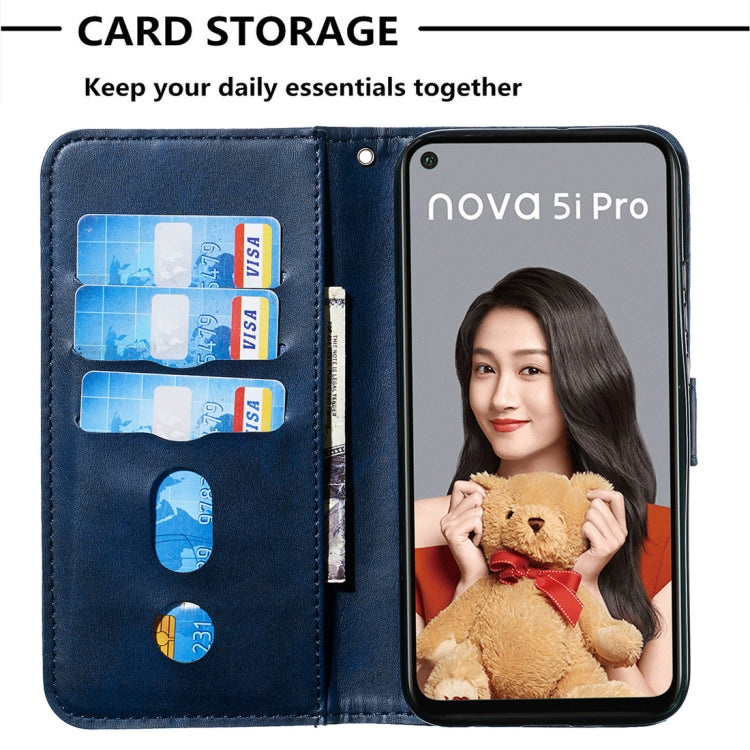 For Huawei nova 5i Pro/Mate 30 Lite Fashion Calf Texture Zipper Horizontal Flip PU Leather Case, with Holder & Card Slots & Wallet