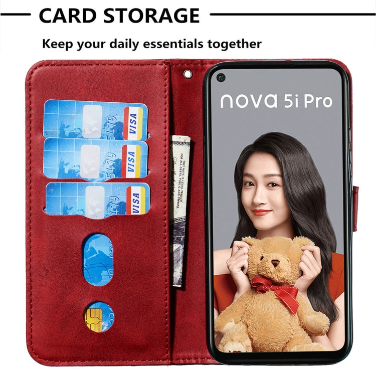 For Huawei nova 5i Pro/Mate 30 Lite Fashion Calf Texture Zipper Horizontal Flip PU Leather Case, with Holder & Card Slots & Wallet