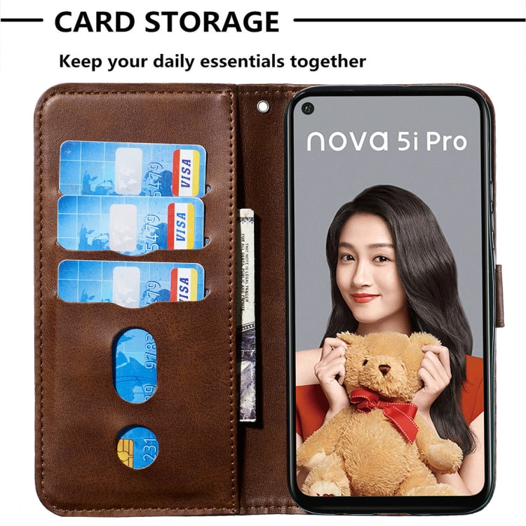 For Huawei nova 5i Pro/Mate 30 Lite Fashion Calf Texture Zipper Horizontal Flip PU Leather Case, with Holder & Card Slots & Wallet