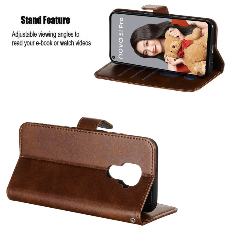 For Huawei nova 5i Pro/Mate 30 Lite Fashion Calf Texture Zipper Horizontal Flip PU Leather Case, with Holder & Card Slots & Wallet