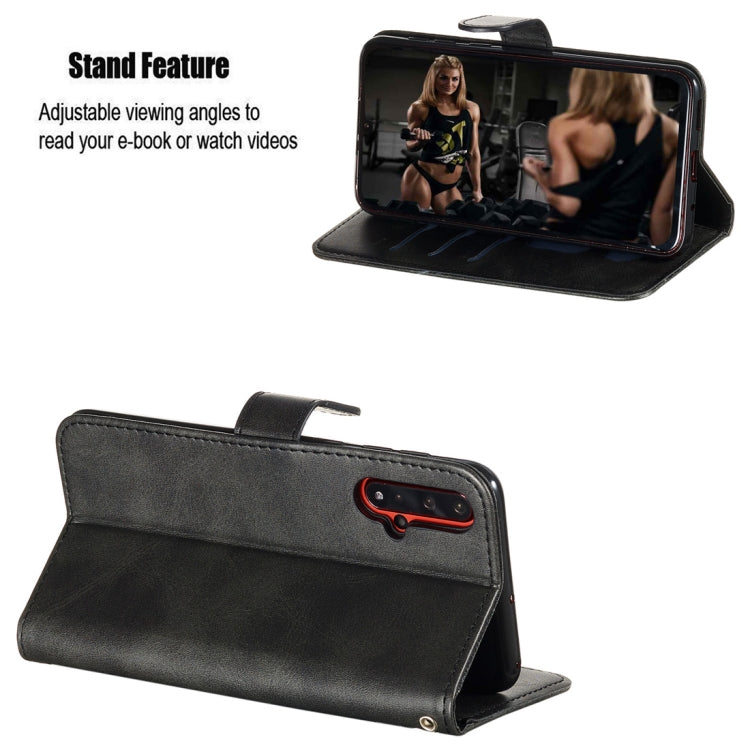 For Huawei nova 5 / nova 5 Pro Fashion Calf Texture Zipper Horizontal Flip PU Leather Case, with Holder & Card Slots & Wallet