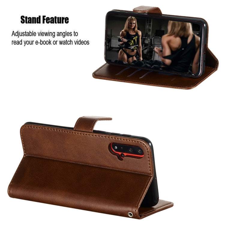 For Huawei nova 5 / nova 5 Pro Fashion Calf Texture Zipper Horizontal Flip PU Leather Case, with Holder & Card Slots & Wallet