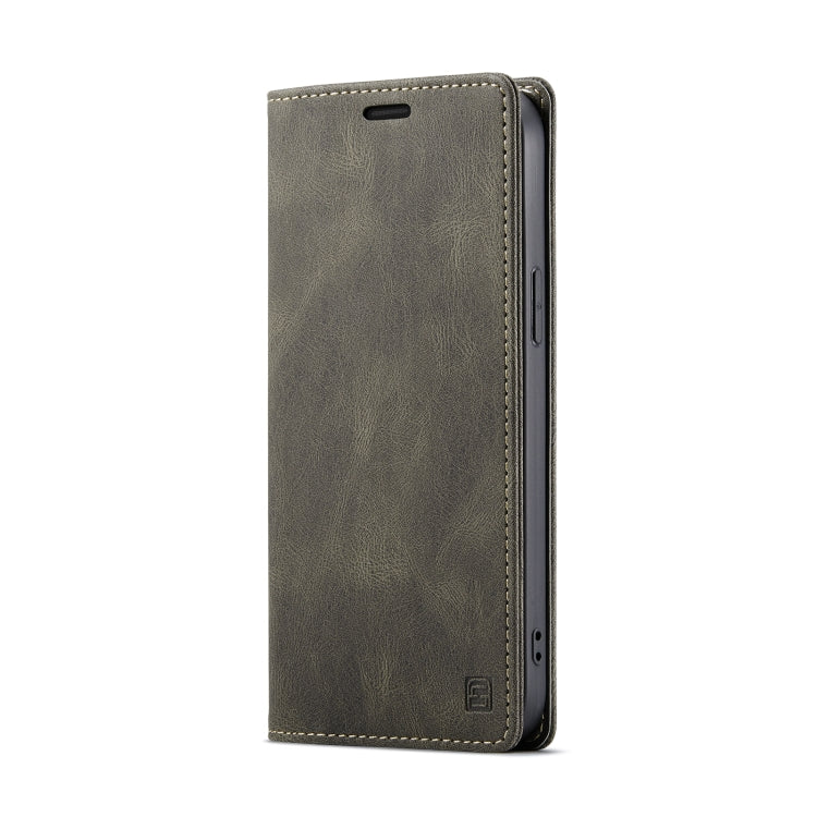 For iPhone 13 Pro Max AutSpace A01 Retro Skin-feel Crazy Horse Texture Horizontal Flip Leather Case with Holder & Card Slots & Wallet & RFID