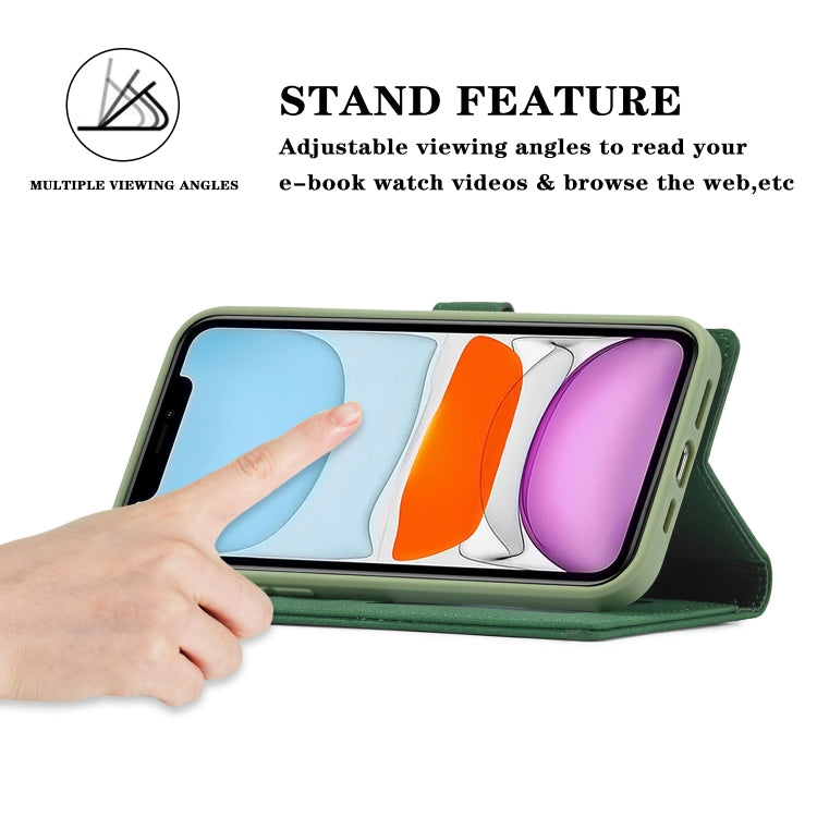 For iPhone 13 mini Forwenw F1 Series Matte Strong Magnetism Horizontal Flip Leather Case with Holder & Card Slots & Wallet & Photo Frame