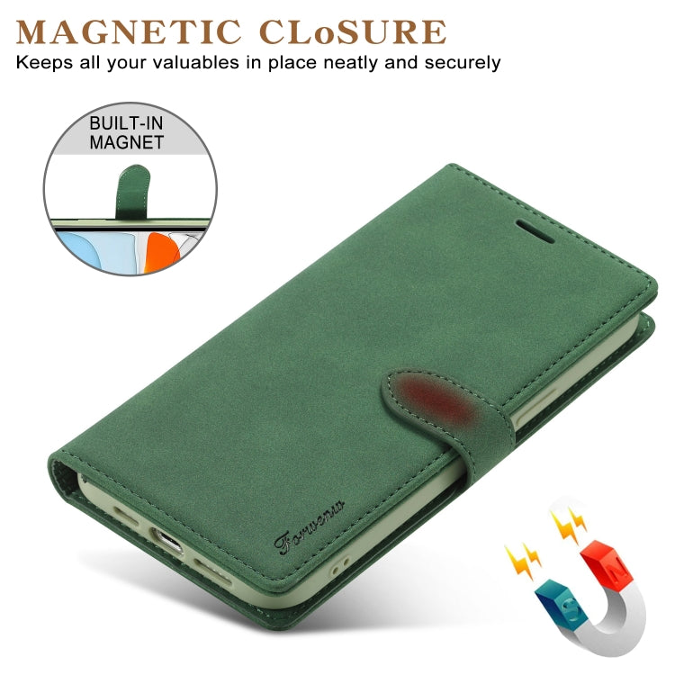 For iPhone 13 mini Forwenw F1 Series Matte Strong Magnetism Horizontal Flip Leather Case with Holder & Card Slots & Wallet & Photo Frame