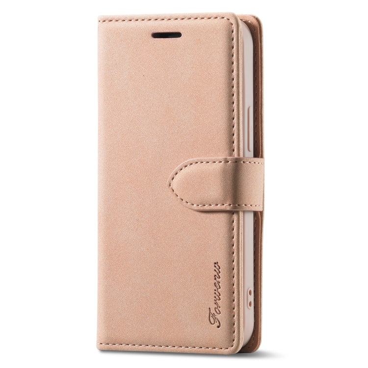 For iPhone 13 Forwenw F1 Series Matte Strong Magnetism Horizontal Flip Leather Case with Holder & Card Slots & Wallet & Photo Frame