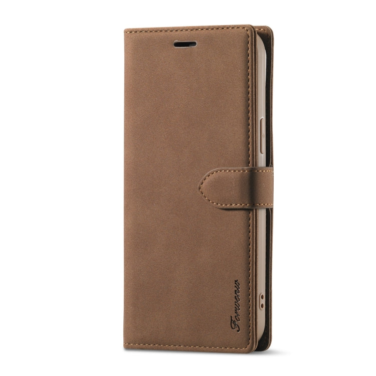 For iPhone 13 Pro Forwenw F1 Series Matte Strong Magnetism Horizontal Flip Leather Case with Holder & Card Slots & Wallet & Photo Frame