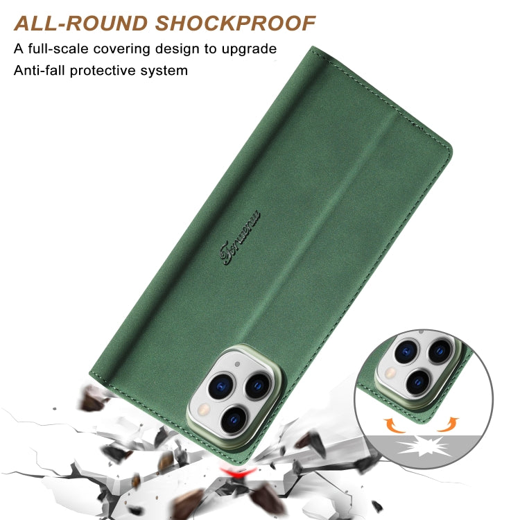 For iPhone 13 Pro Forwenw F1 Series Matte Strong Magnetism Horizontal Flip Leather Case with Holder & Card Slots & Wallet & Photo Frame