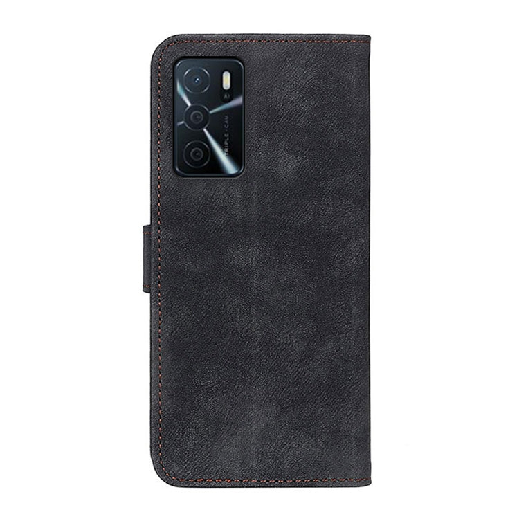 For OPPO A16 Antelope Texture Magnetic Buckle Horizontal Flip PU Leather Case with Card Slots & Wallet & Holder
