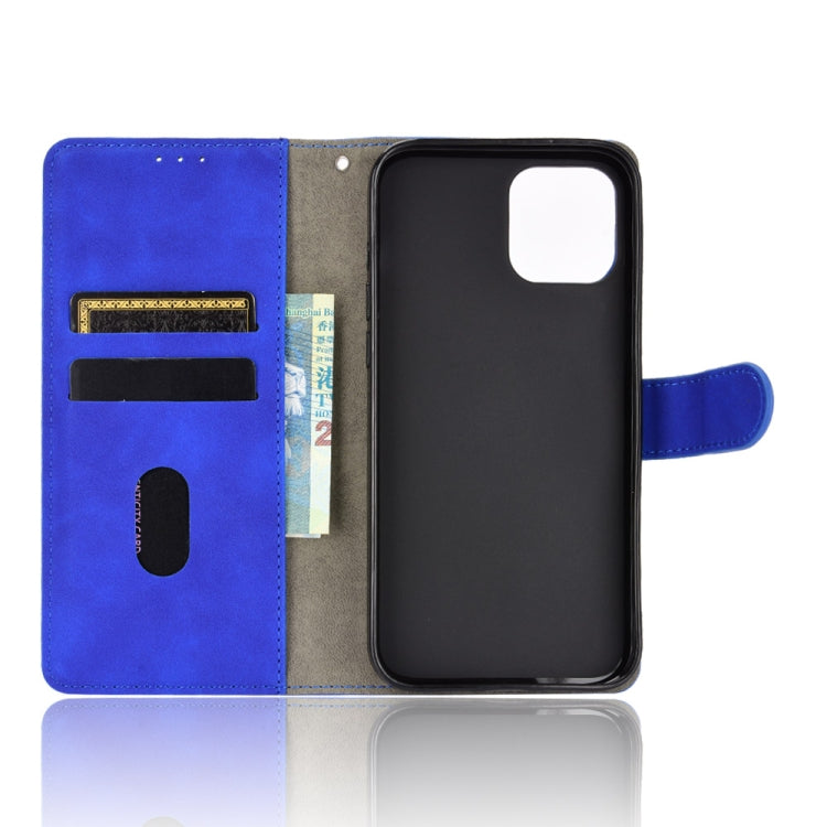 For iPhone 13 Pro Solid Color Skin Feel Magnetic Buckle Horizontal Flip Calf Texture PU Leather Case with Holder & Card Slots & Wallet