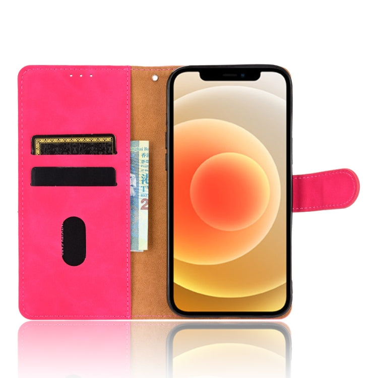 For iPhone 13 Pro Solid Color Skin Feel Magnetic Buckle Horizontal Flip Calf Texture PU Leather Case with Holder & Card Slots & Wallet