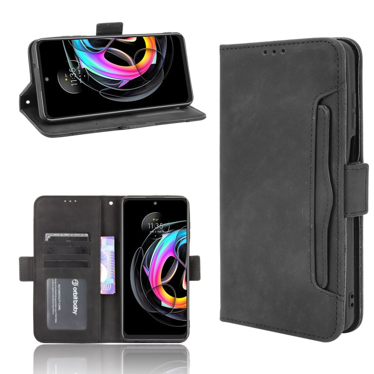 For Motorola Moto Edge 20 Lite Skin Feel Calf Pattern Horizontal Flip Leather Case with Holder & Card Slots & Photo Frame