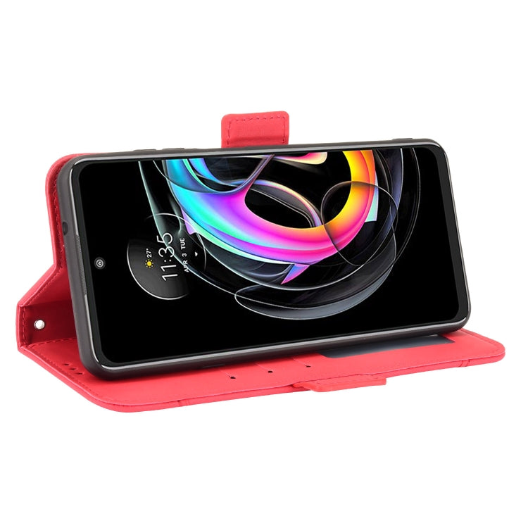 For Motorola Moto Edge 20 Lite Skin Feel Calf Pattern Horizontal Flip Leather Case with Holder & Card Slots & Photo Frame