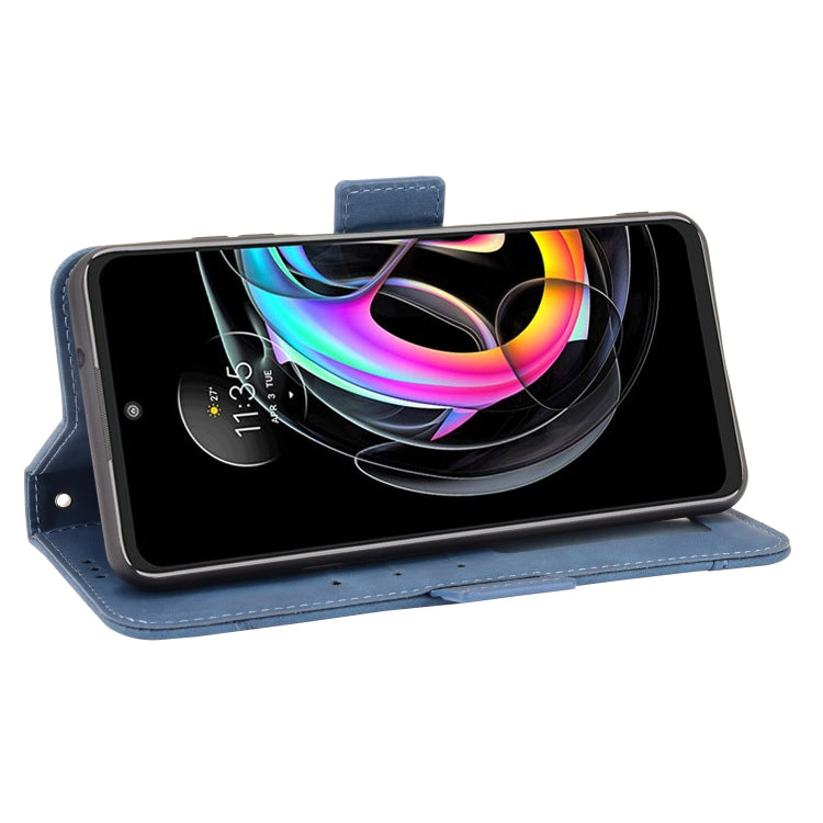 For Motorola Moto Edge 20 Lite Skin Feel Calf Pattern Horizontal Flip Leather Case with Holder & Card Slots & Photo Frame
