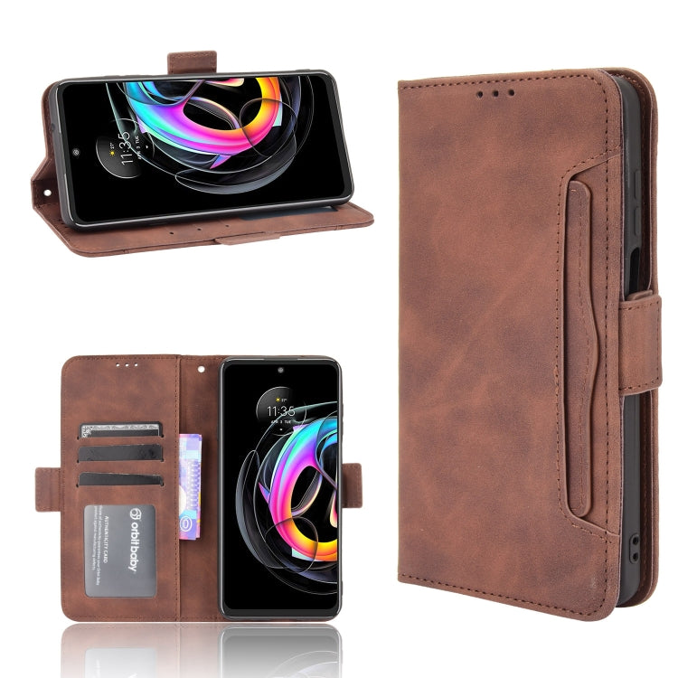 For Motorola Moto Edge 20 Lite Skin Feel Calf Pattern Horizontal Flip Leather Case with Holder & Card Slots & Photo Frame