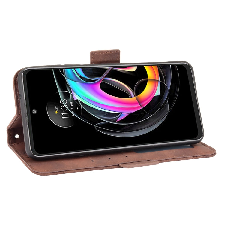 For Motorola Moto Edge 20 Lite Skin Feel Calf Pattern Horizontal Flip Leather Case with Holder & Card Slots & Photo Frame