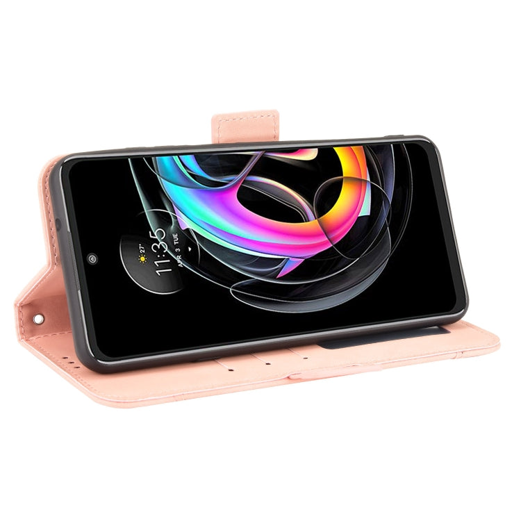 For Motorola Moto Edge 20 Lite Skin Feel Calf Pattern Horizontal Flip Leather Case with Holder & Card Slots & Photo Frame