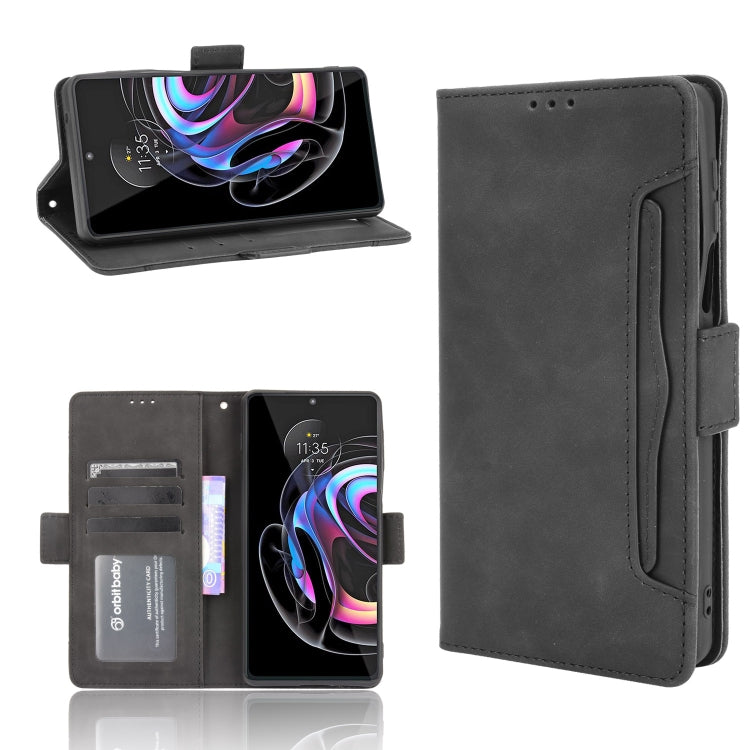 For Motorola Moto Edge 20 Pro/Edge S Pro Skin Feel Calf Pattern Horizontal Flip Leather Case with Holder & Card Slots & Photo Frame