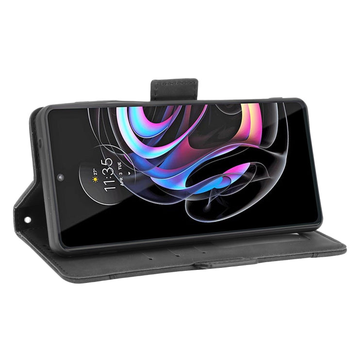 For Motorola Moto Edge 20 Pro/Edge S Pro Skin Feel Calf Pattern Horizontal Flip Leather Case with Holder & Card Slots & Photo Frame