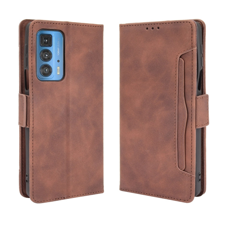 For Motorola Moto Edge 20 Pro/Edge S Pro Skin Feel Calf Pattern Horizontal Flip Leather Case with Holder & Card Slots & Photo Frame