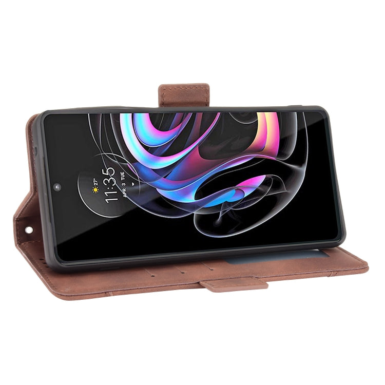 For Motorola Moto Edge 20 Pro/Edge S Pro Skin Feel Calf Pattern Horizontal Flip Leather Case with Holder & Card Slots & Photo Frame
