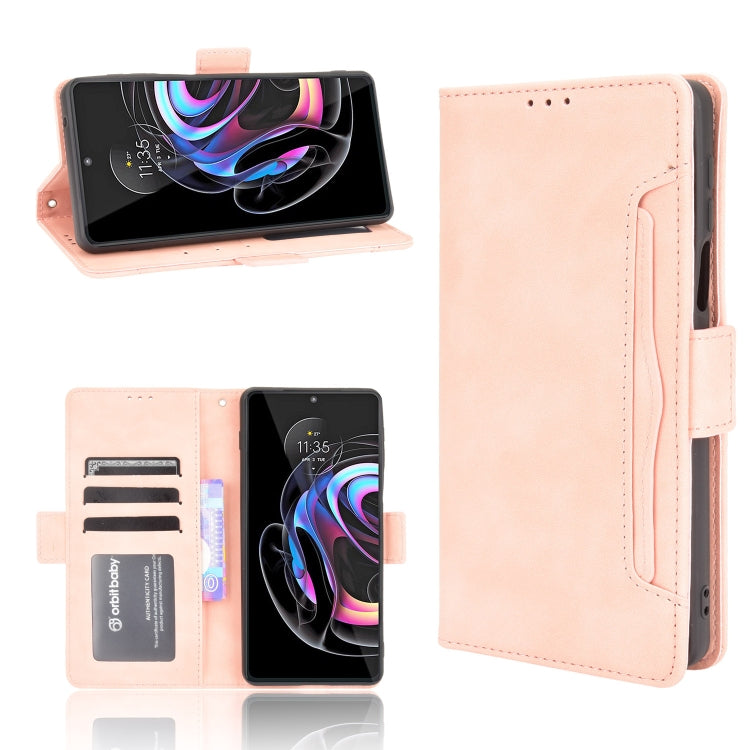 For Motorola Moto Edge 20 Pro/Edge S Pro Skin Feel Calf Pattern Horizontal Flip Leather Case with Holder & Card Slots & Photo Frame