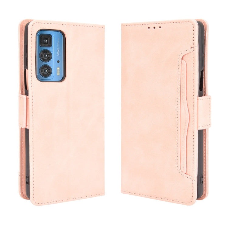 For Motorola Moto Edge 20 Pro/Edge S Pro Skin Feel Calf Pattern Horizontal Flip Leather Case with Holder & Card Slots & Photo Frame