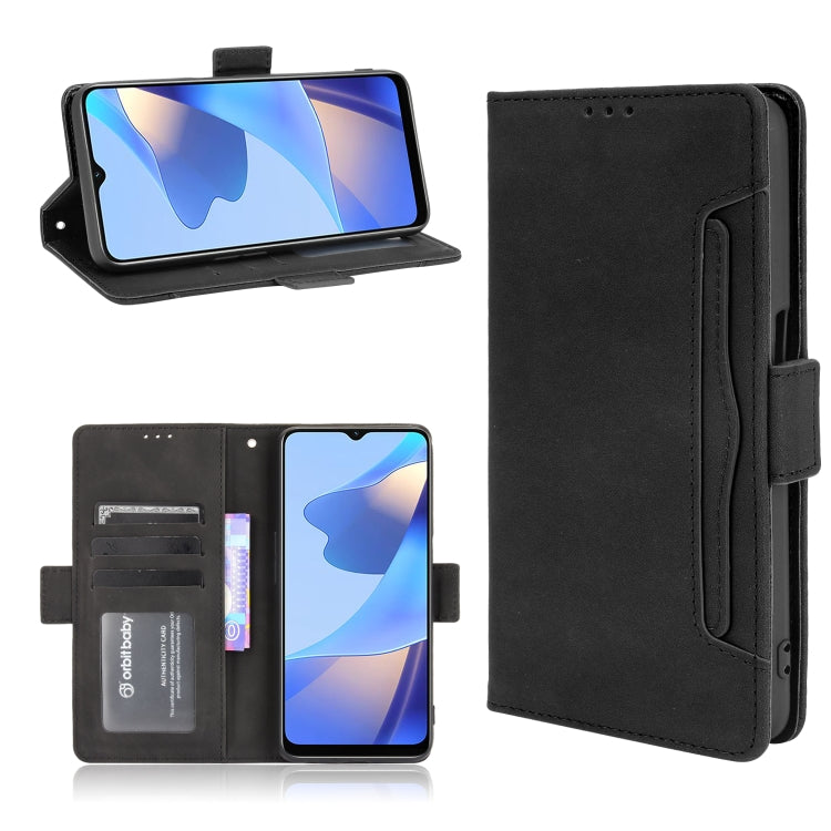 For OPPO A16 Skin Feel Calf Pattern Horizontal Flip Leather Case with Holder & Card Slots & Photo Frame