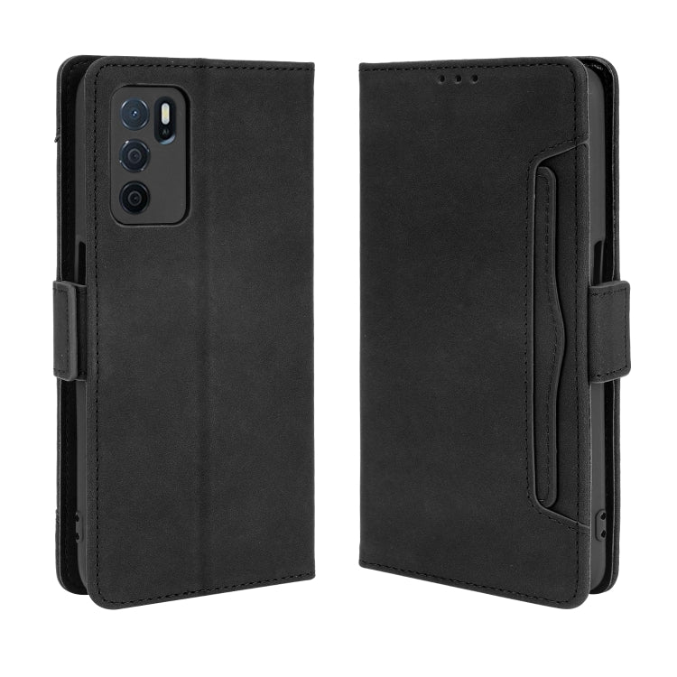 For OPPO A16 Skin Feel Calf Pattern Horizontal Flip Leather Case with Holder & Card Slots & Photo Frame