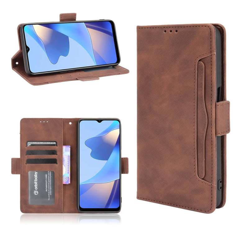 For OPPO A16 Skin Feel Calf Pattern Horizontal Flip Leather Case with Holder & Card Slots & Photo Frame