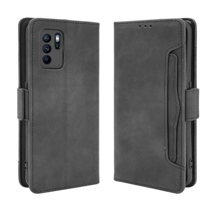 For OPPO Reno6 Z Skin Feel Calf Pattern Horizontal Flip Leather Case with Holder & Card Slots & Photo Frame