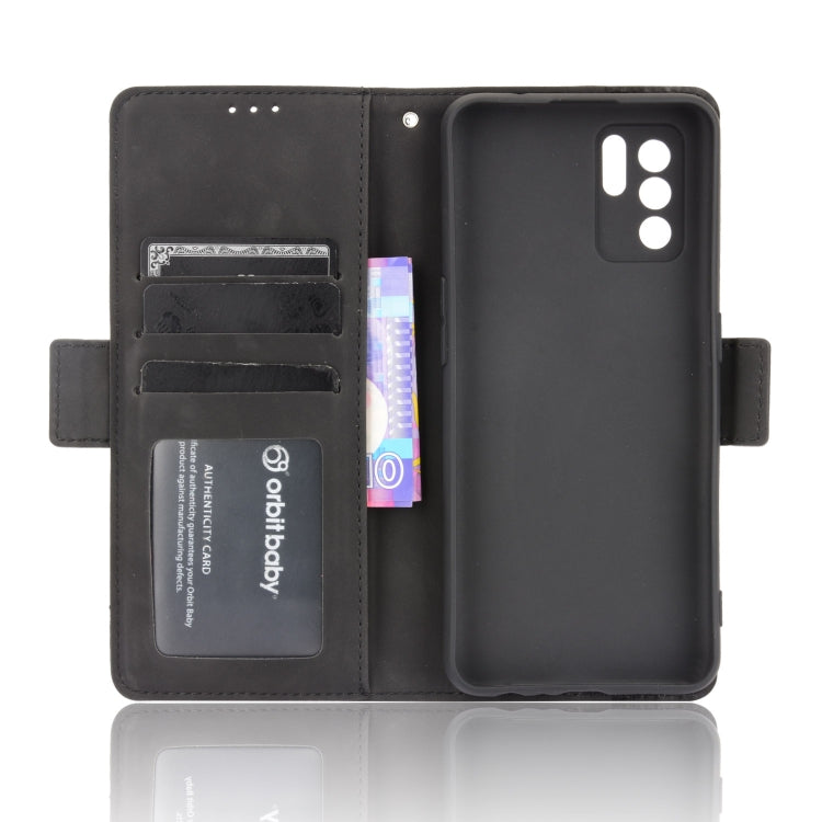 For OPPO Reno6 Z Skin Feel Calf Pattern Horizontal Flip Leather Case with Holder & Card Slots & Photo Frame