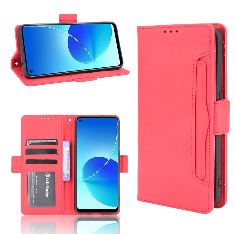 For OPPO Reno6 Z Skin Feel Calf Pattern Horizontal Flip Leather Case with Holder & Card Slots & Photo Frame