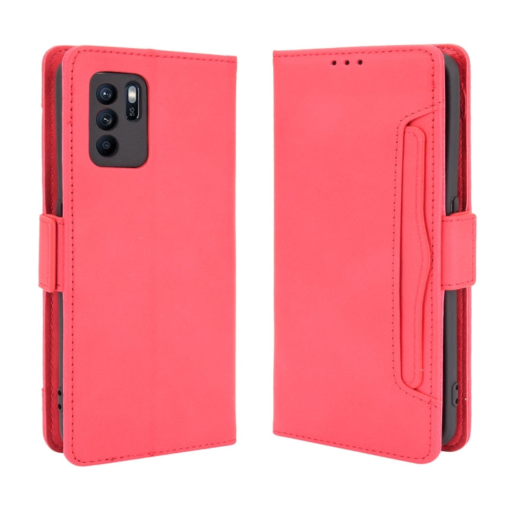 For OPPO Reno6 Z Skin Feel Calf Pattern Horizontal Flip Leather Case with Holder & Card Slots & Photo Frame