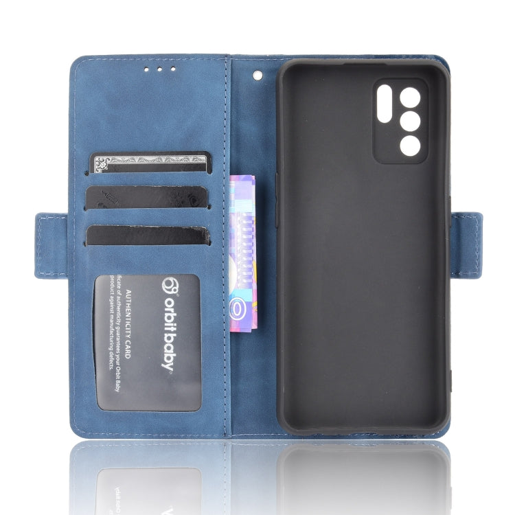 For OPPO Reno6 Z Skin Feel Calf Pattern Horizontal Flip Leather Case with Holder & Card Slots & Photo Frame
