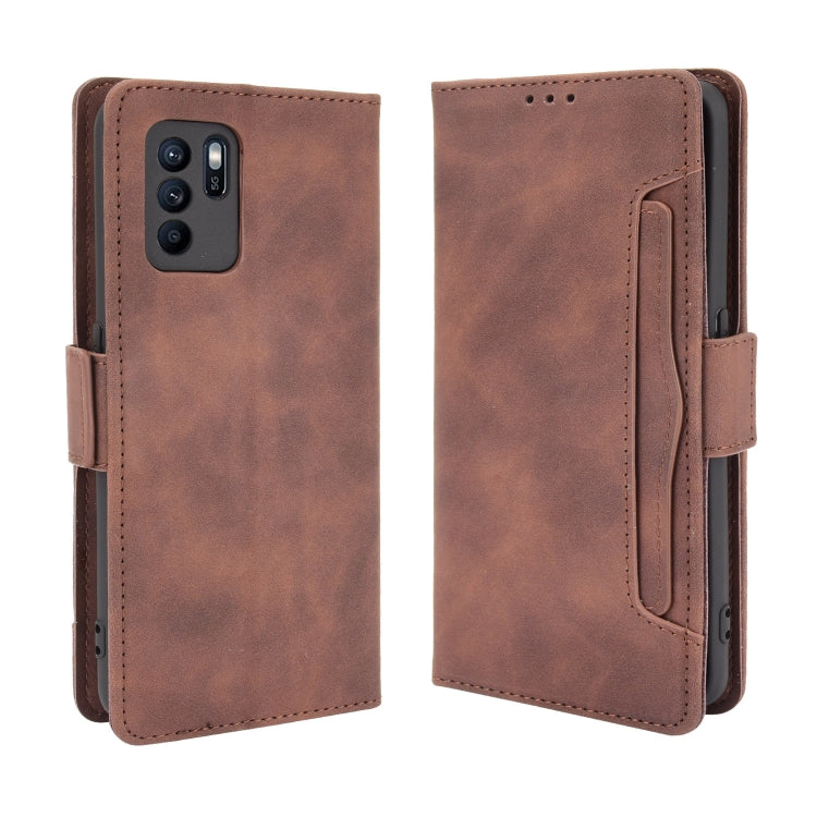 For OPPO Reno6 Z Skin Feel Calf Pattern Horizontal Flip Leather Case with Holder & Card Slots & Photo Frame