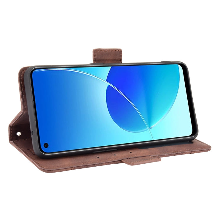 For OPPO Reno6 Z Skin Feel Calf Pattern Horizontal Flip Leather Case with Holder & Card Slots & Photo Frame