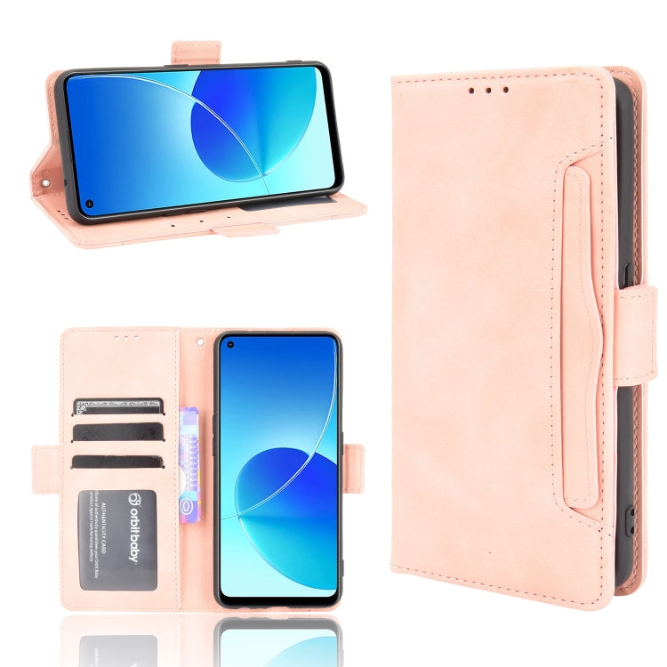 For OPPO Reno6 Z Skin Feel Calf Pattern Horizontal Flip Leather Case with Holder & Card Slots & Photo Frame