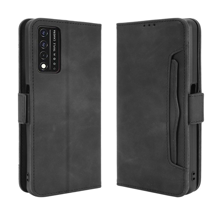 For T-Mobile REVVL V+ 5G Skin Feel Calf Pattern Horizontal Flip Leather Case with Holder & Card Slots & Photo Frame