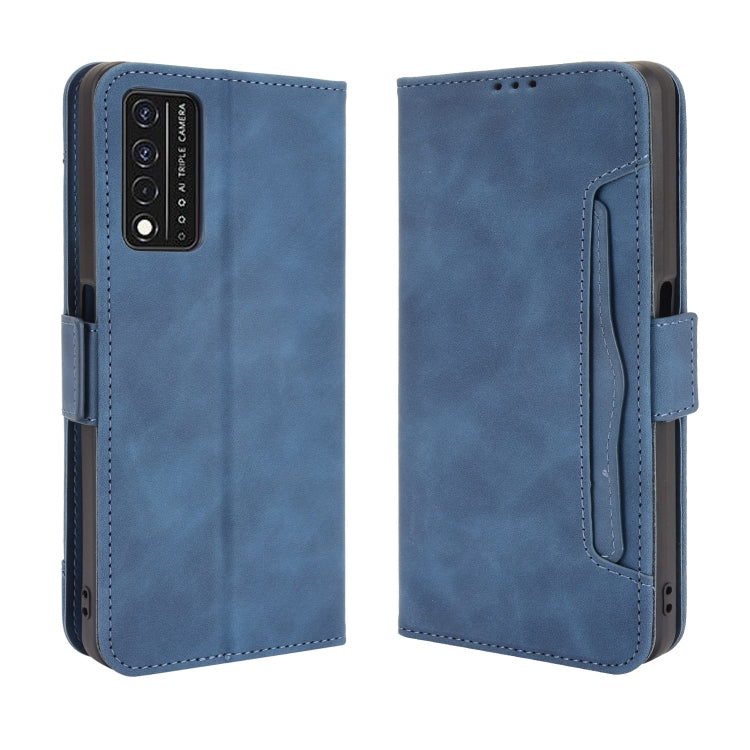 For T-Mobile REVVL V+ 5G Skin Feel Calf Pattern Horizontal Flip Leather Case with Holder & Card Slots & Photo Frame