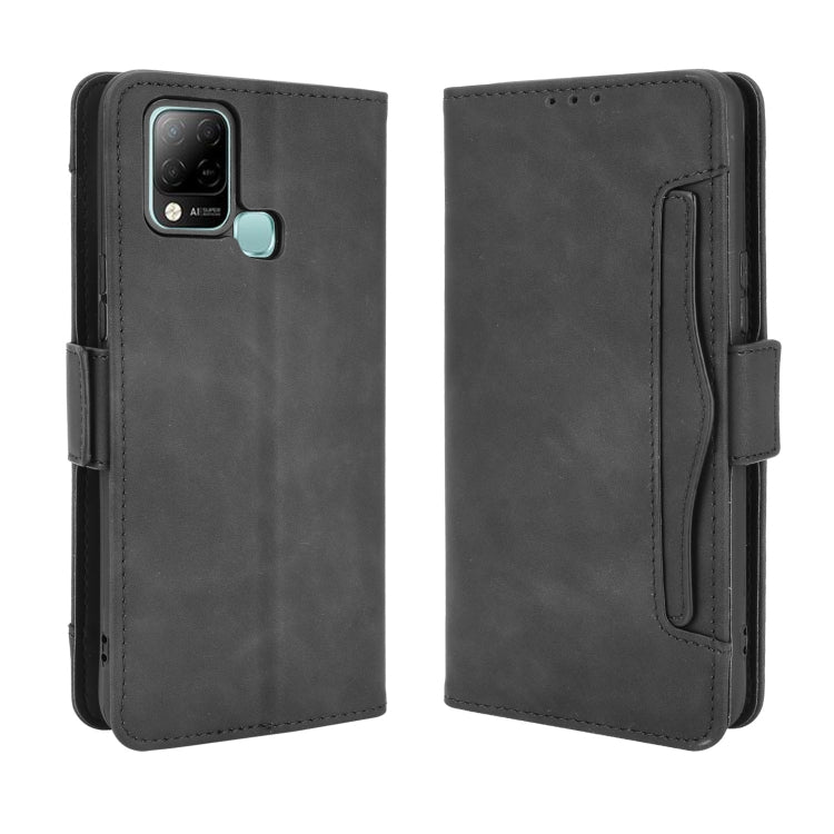 For Infinix Hot 10s/10s NFC/10T Skin Feel Calf Pattern Horizontal Flip Leather Case with Holder & Card Slots & Photo Frame