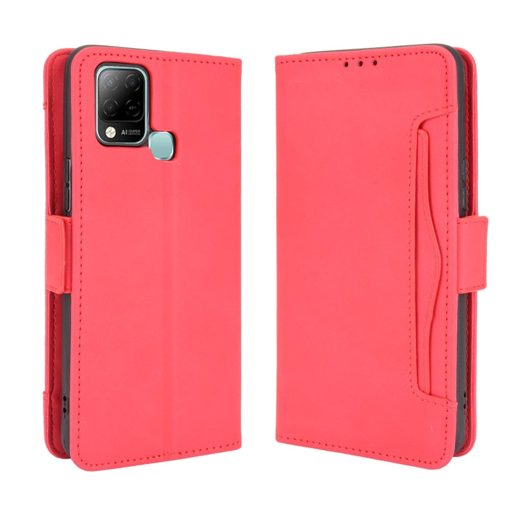 For Infinix Hot 10s/10s NFC/10T Skin Feel Calf Pattern Horizontal Flip Leather Case with Holder & Card Slots & Photo Frame