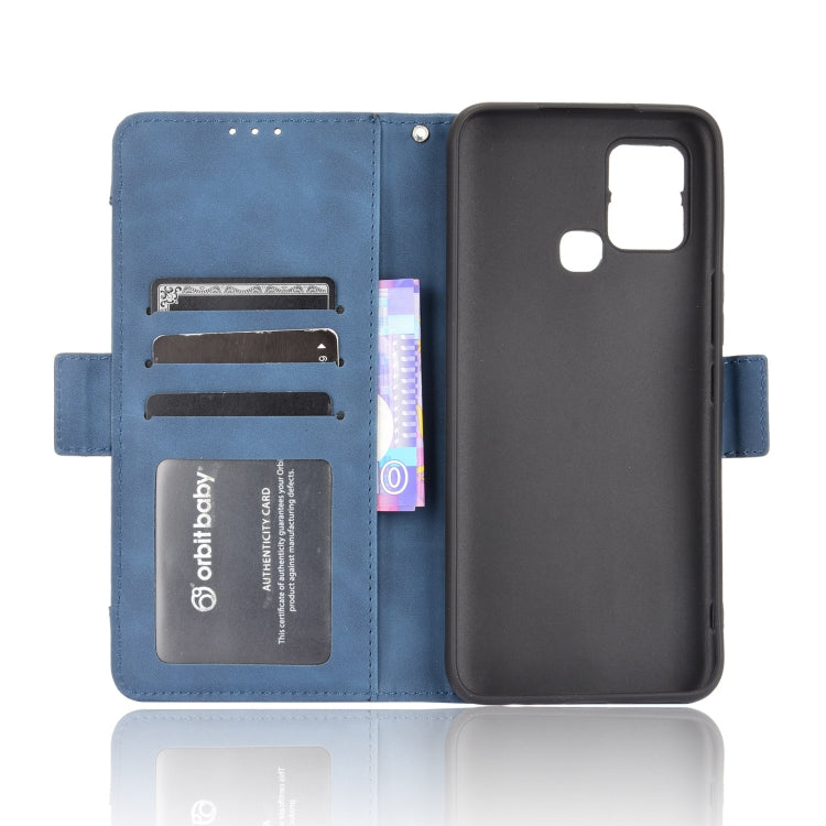 For Infinix Hot 10s/10s NFC/10T Skin Feel Calf Pattern Horizontal Flip Leather Case with Holder & Card Slots & Photo Frame