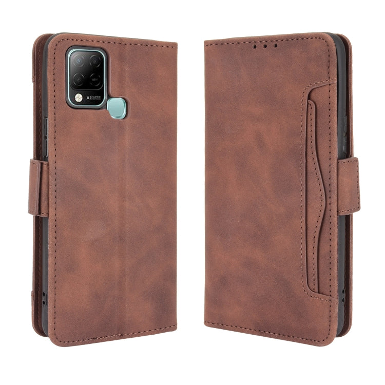 For Infinix Hot 10s/10s NFC/10T Skin Feel Calf Pattern Horizontal Flip Leather Case with Holder & Card Slots & Photo Frame