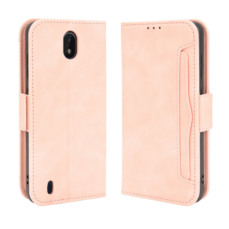 For Nokia C01 Plus Skin Feel Calf Pattern Horizontal Flip Leather Case with Holder & Card Slots & Photo Frame
